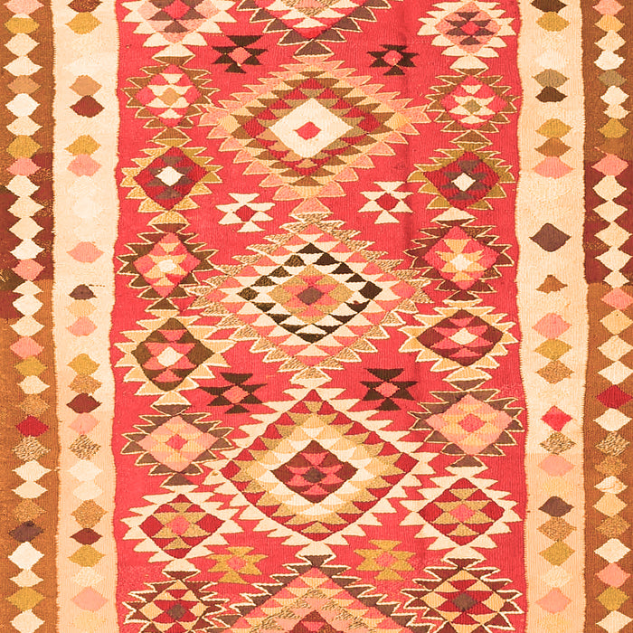 Serging Thickness of Machine Washable Oriental Orange Traditional Area Rugs, wshcon2956org