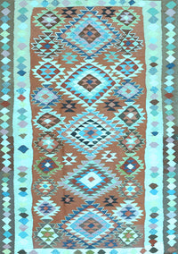 Oriental Light Blue Traditional Rug, con2956lblu