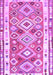 Machine Washable Oriental Purple Traditional Area Rugs, wshcon2956pur