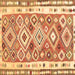 Square Machine Washable Oriental Brown Traditional Rug, wshcon2956brn