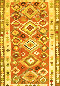 Oriental Yellow Traditional Rug, con2956yw