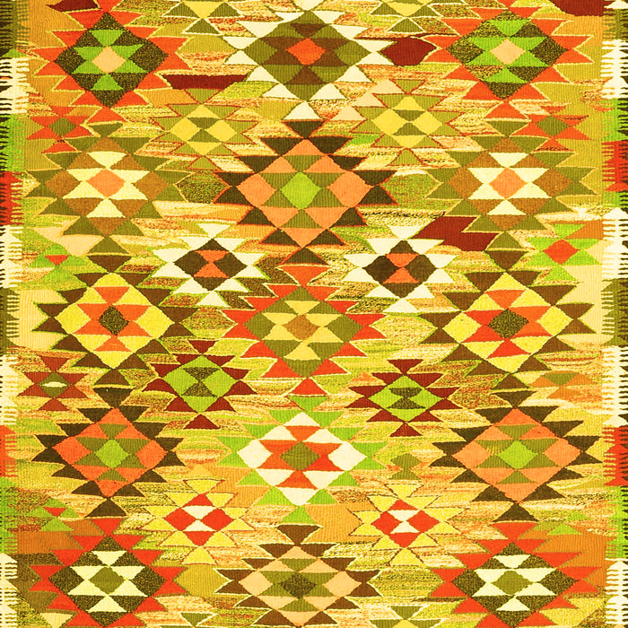 Southwestern Yellow Country Rug, con2957yw
