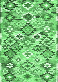 Southwestern Emerald Green Country Rug, con2957emgrn