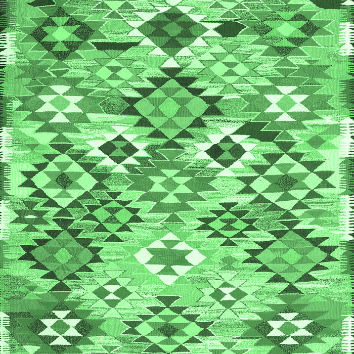 Southwestern Emerald Green Country Rug, con2957emgrn