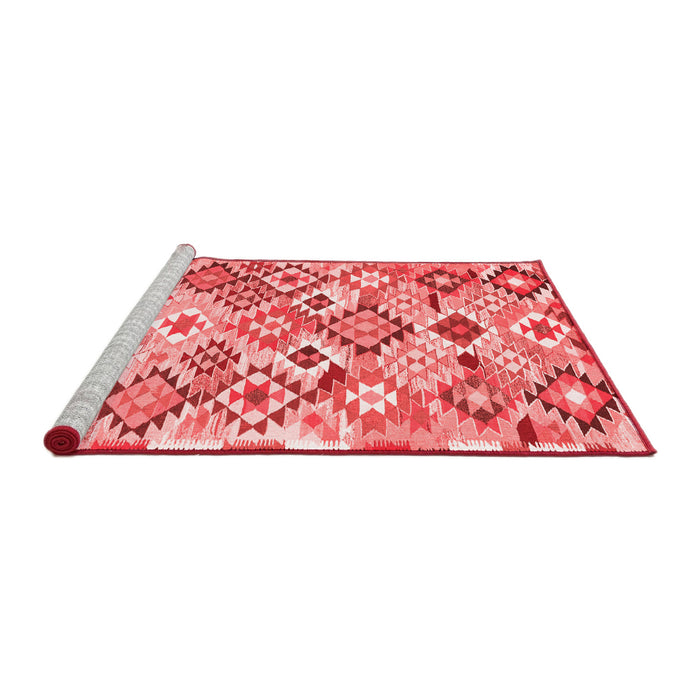 Country Red Washable Rugs