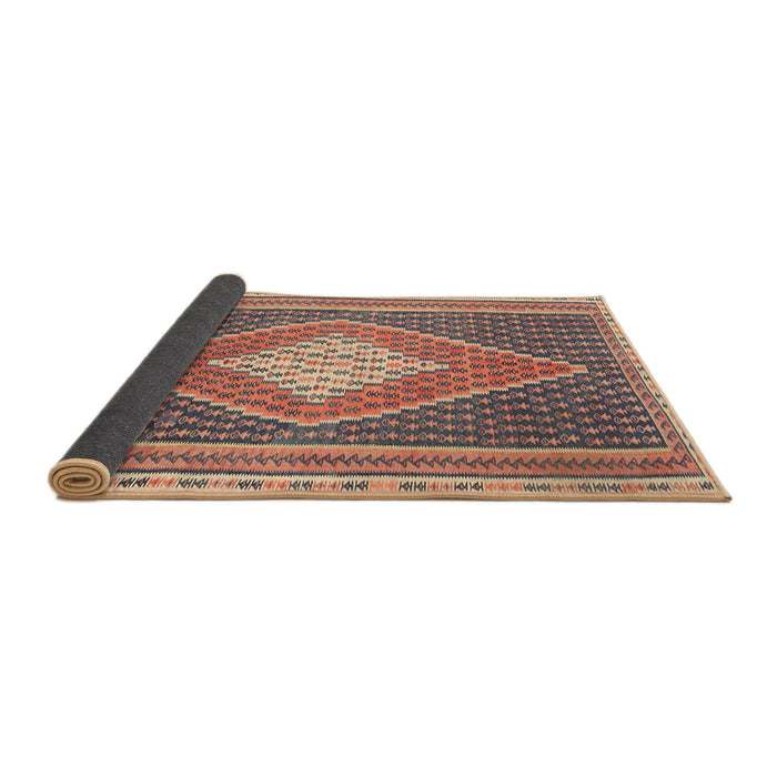 Thickness of Contemporary Chestnut Brown Modern Rug, con2958