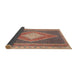 Thickness of Contemporary Chestnut Brown Modern Rug, con2958