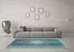 Machine Washable Abstract Light Blue Contemporary Rug in a Living Room, wshcon2958lblu