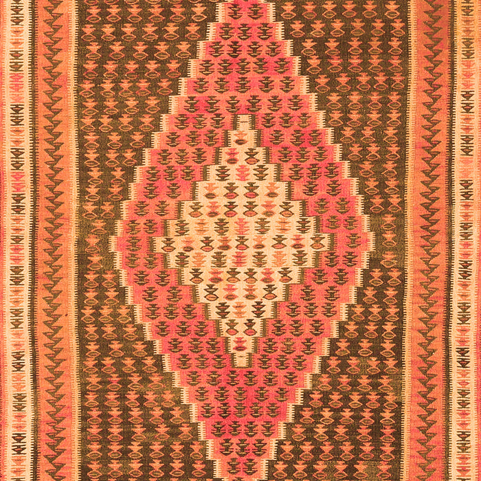 Serging Thickness of Machine Washable Abstract Orange Contemporary Area Rugs, wshcon2958org