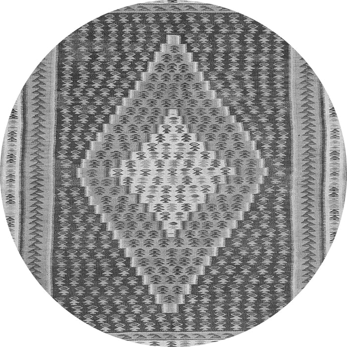 Square Abstract Gray Contemporary Rug, con2958gry