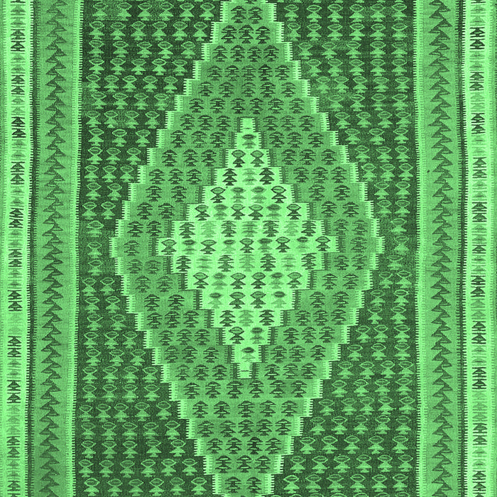 Machine Washable Abstract Emerald Green Contemporary Area Rugs, wshcon2958emgrn