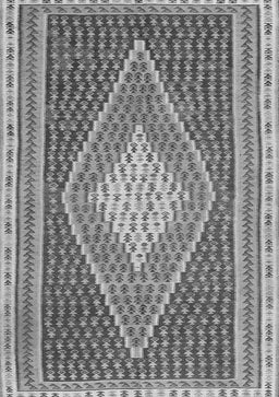 Abstract Gray Contemporary Rug, con2958gry