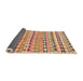 Thickness of Contemporary Rust Pink Oriental Rug, con2959