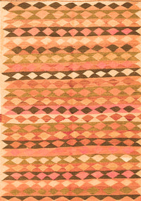 Oriental Orange Traditional Rug, con2959org