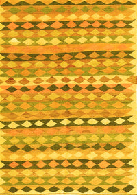 Oriental Yellow Traditional Rug, con2959yw