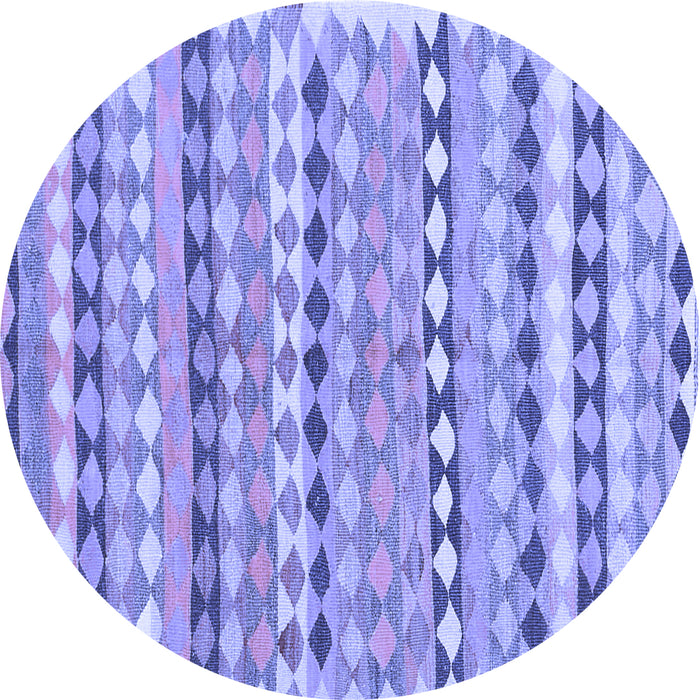 Round Oriental Blue Traditional Rug, con2959blu