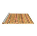 Sideview of Machine Washable Oriental Brown Traditional Rug, wshcon2959brn