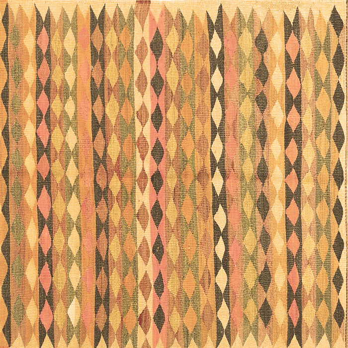 Square Machine Washable Oriental Brown Traditional Rug, wshcon2959brn