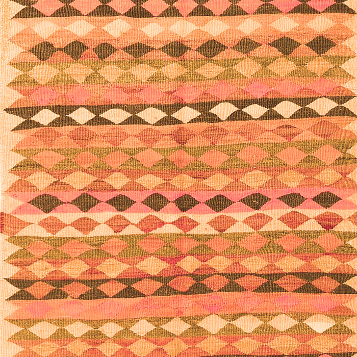 Serging Thickness of Machine Washable Oriental Orange Traditional Area Rugs, wshcon2959org