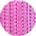 Round Oriental Pink Traditional Rug, con2959pnk