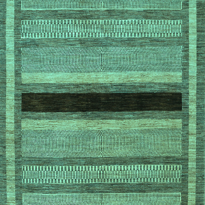 Abstract Turquoise Contemporary Rug, con295turq