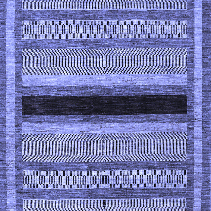 Machine Washable Abstract Blue Contemporary Rug, wshcon295blu