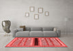 Contemporary Red Washable Rugs