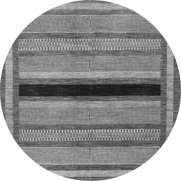 Square Abstract Gray Contemporary Rug, con295gry