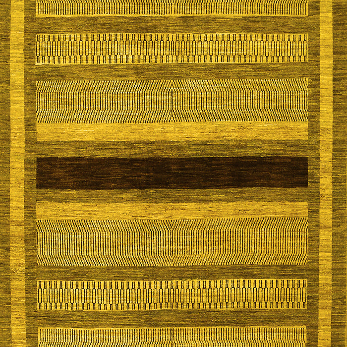 Abstract Yellow Contemporary Rug, con295yw