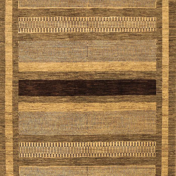 Machine Washable Abstract Brown Contemporary Rug, wshcon295brn