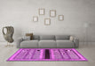 Machine Washable Abstract Purple Contemporary Area Rugs in a Living Room, wshcon295pur