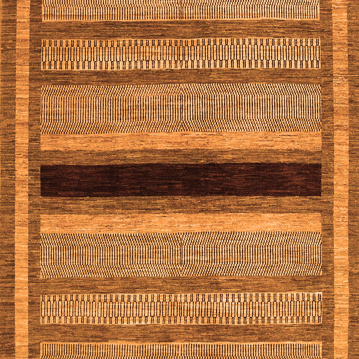 Abstract Orange Contemporary Rug, con295org