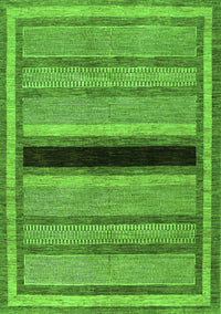 Abstract Green Contemporary Rug, con295grn