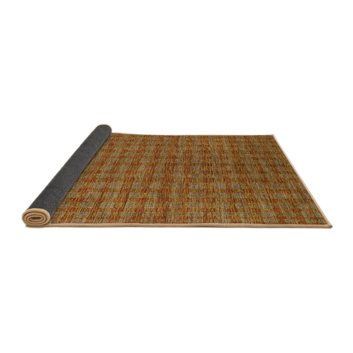Thickness of Contemporary Mahogany Brown Modern Rug, con296