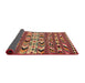 Thickness of Contemporary Sunrise Orange Oriental Rug, con2960