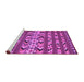 Sideview of Machine Washable Oriental Purple Traditional Area Rugs, wshcon2960pur