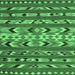 Square Oriental Emerald Green Traditional Rug, con2960emgrn