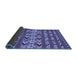 Sideview of Oriental Blue Traditional Rug, con2960blu