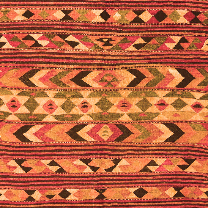 Serging Thickness of Machine Washable Oriental Orange Traditional Area Rugs, wshcon2960org