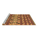 Sideview of Machine Washable Oriental Brown Traditional Rug, wshcon2960brn