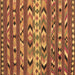 Square Machine Washable Oriental Brown Traditional Rug, wshcon2960brn