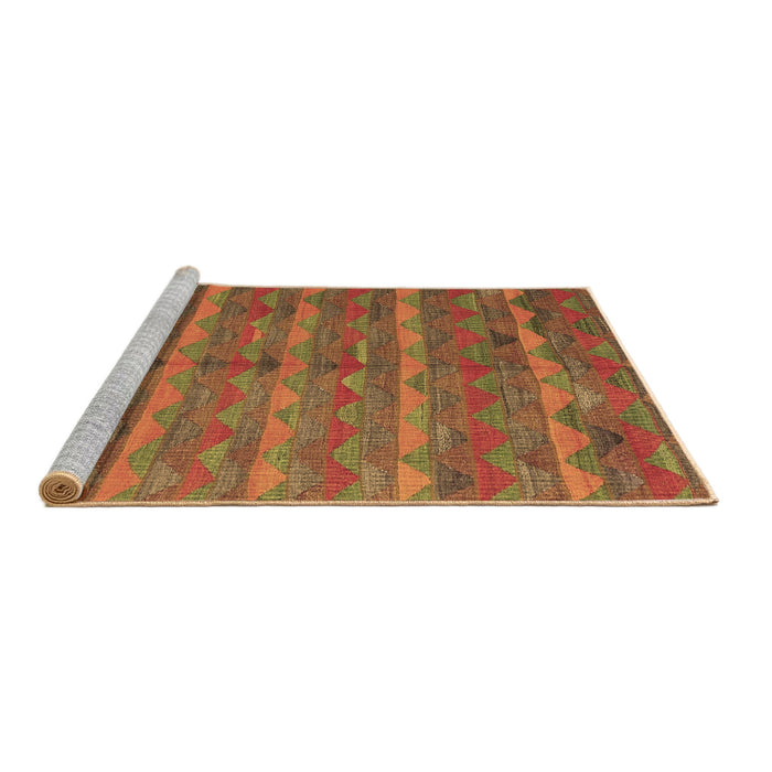 Sideview of Machine Washable Oriental Brown Traditional Rug, wshcon2961brn