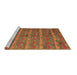 Sideview of Machine Washable Oriental Brown Traditional Rug, wshcon2961brn