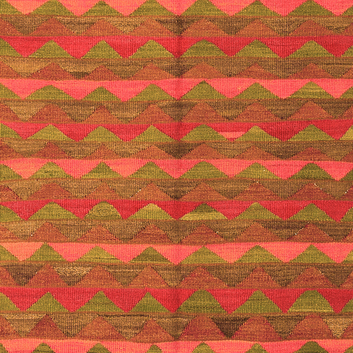 Serging Thickness of Machine Washable Oriental Orange Traditional Area Rugs, wshcon2961org
