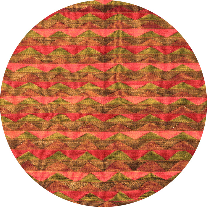 Machine Washable Oriental Orange Traditional Area Rugs, wshcon2961org