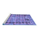 Sideview of Machine Washable Oriental Blue Traditional Rug, wshcon2962blu