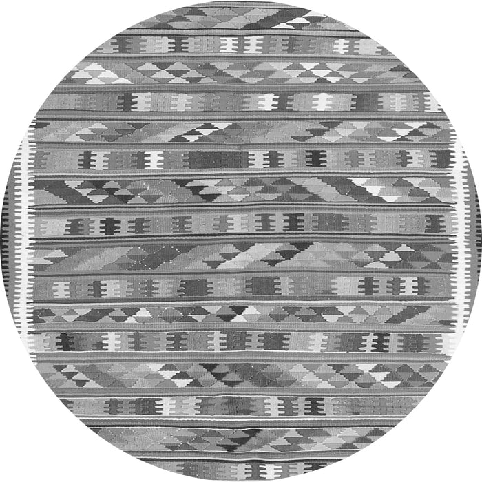 Square Abstract Gray Contemporary Rug, con2963gry