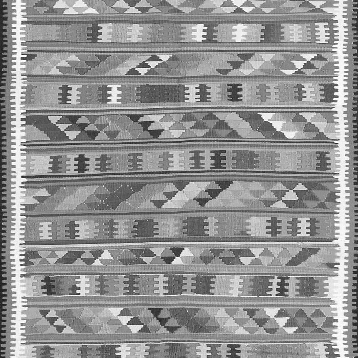 Serging Thickness of Machine Washable Abstract Gray Contemporary Rug, wshcon2963gry