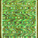 Serging Thickness of Abstract Green Contemporary Rug, con2963grn