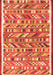 Serging Thickness of Machine Washable Abstract Orange Contemporary Area Rugs, wshcon2963org